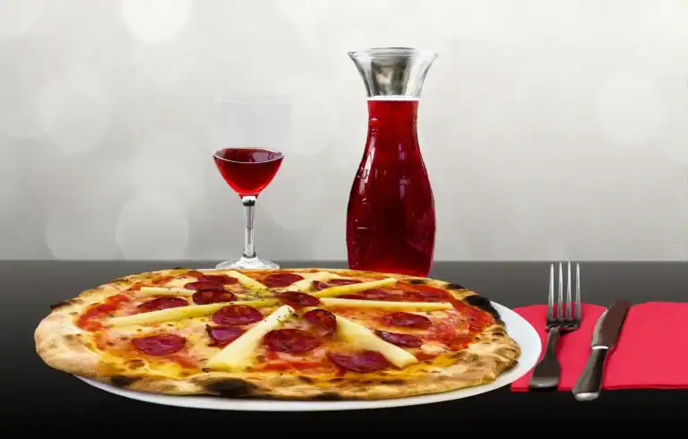 wine with pizza