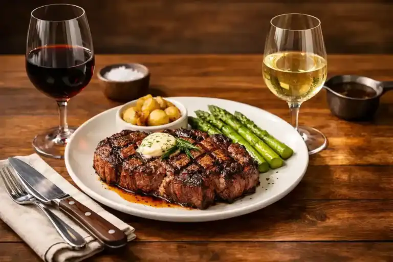 does red or white wine go with steak